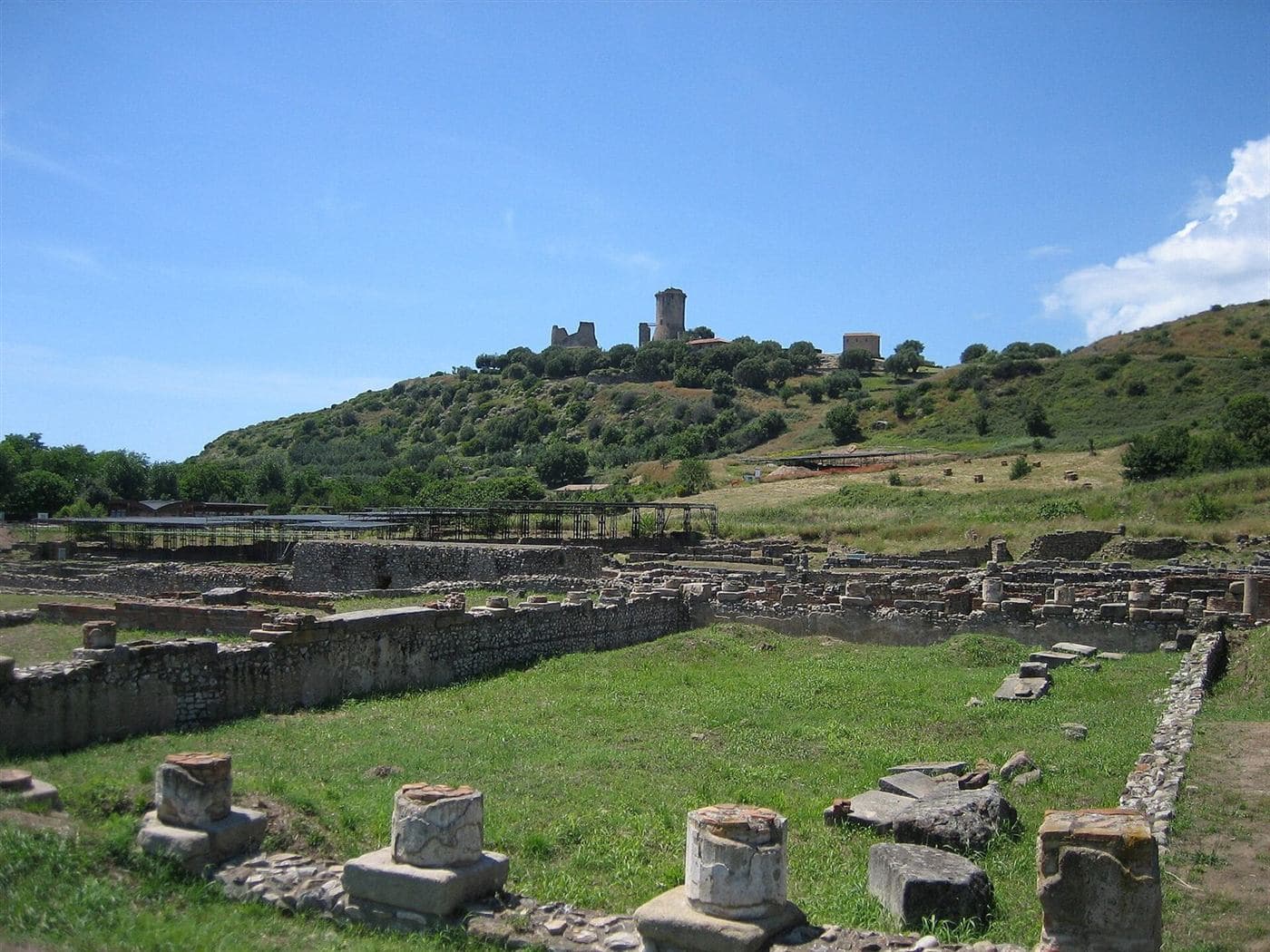 Gli scavi di Elea-Velia ad Ascea con la torre medievale